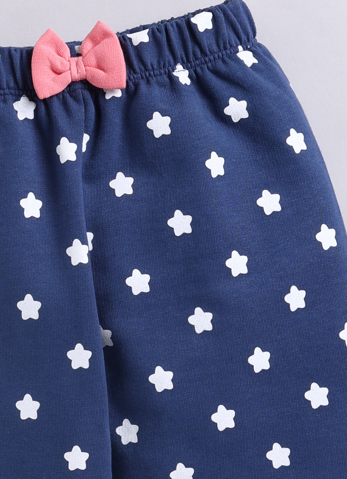 Coral & Navy Animal Print Sweatshirt & Jogger Set, Full Sleeves, 100% Cotton