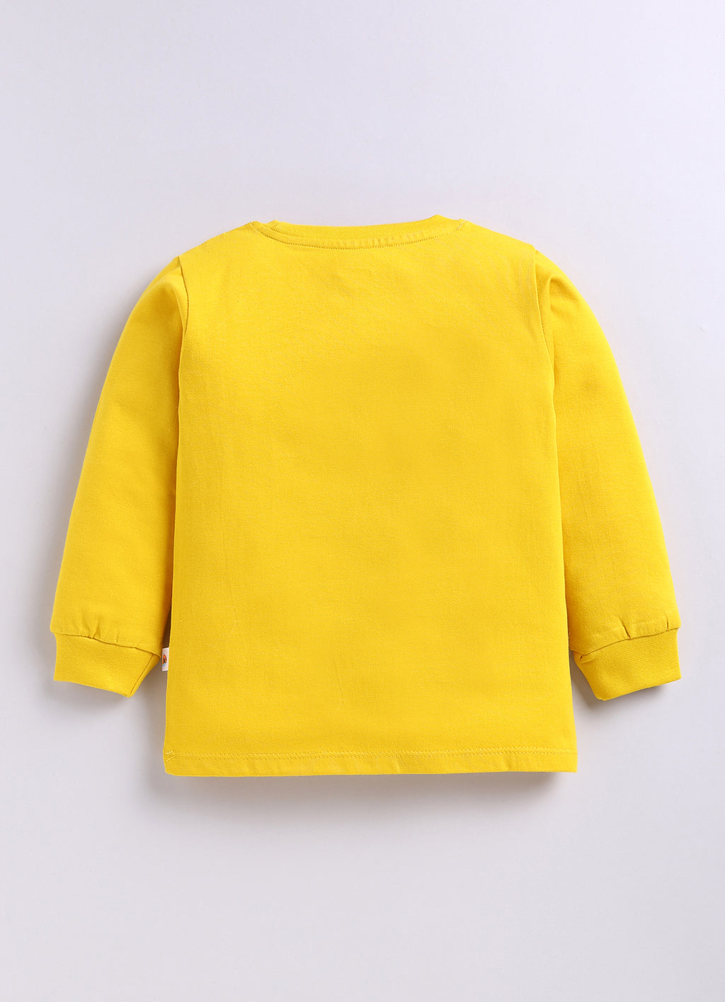 Yellow & Beige Graphic Print T-Shirts, Pack of 2, Full Sleeves, 100% Cotton