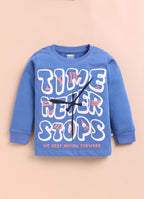 Blue & White Animal Print T-Shirts, Pack of 2, Full Sleeves, 100% Cotton