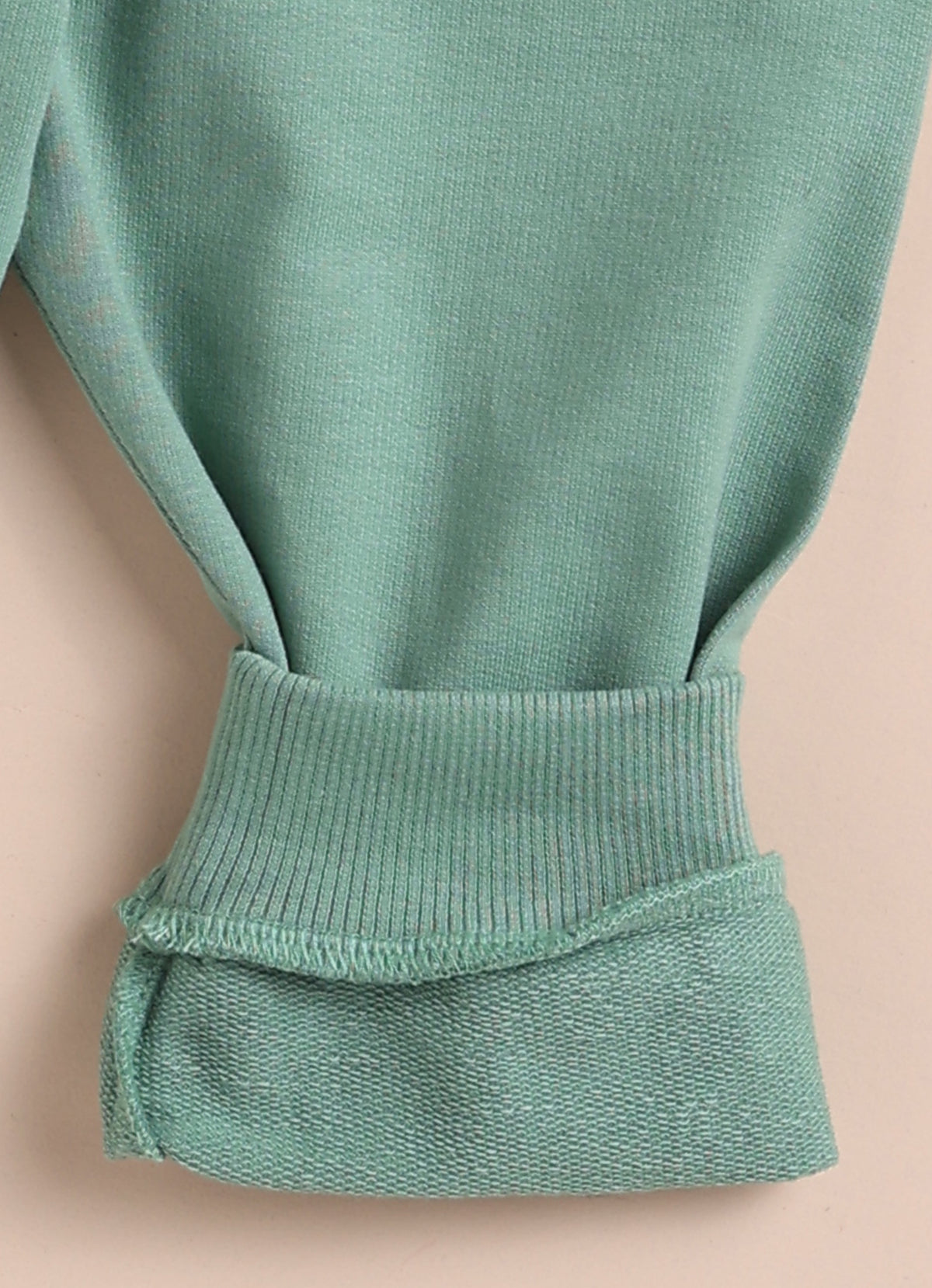 Navy & Green Graphic Print Sweatshirt & Jogger Set, Full Sleeves, 100% Cotton