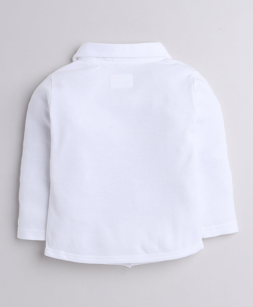 Bumzee Grey & White Formal Set, Full Sleeves, 100% Cotton
