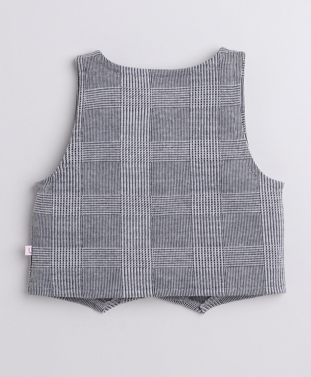 Bumzee Grey & White Formal Set, Full Sleeves, 100% Cotton