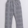 BUMZEE Grey & White Boys Full Sleeves Shirt Waistcoat & Pant Set With Applique Bow