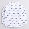 BUMZEE Maroon & White Boys Full Sleeves Shirt Waistcoat & Pant Set With Applique Bow