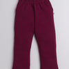 BUMZEE Maroon & White Boys Full Sleeves Shirt Waistcoat & Pant Set With Applique Bow