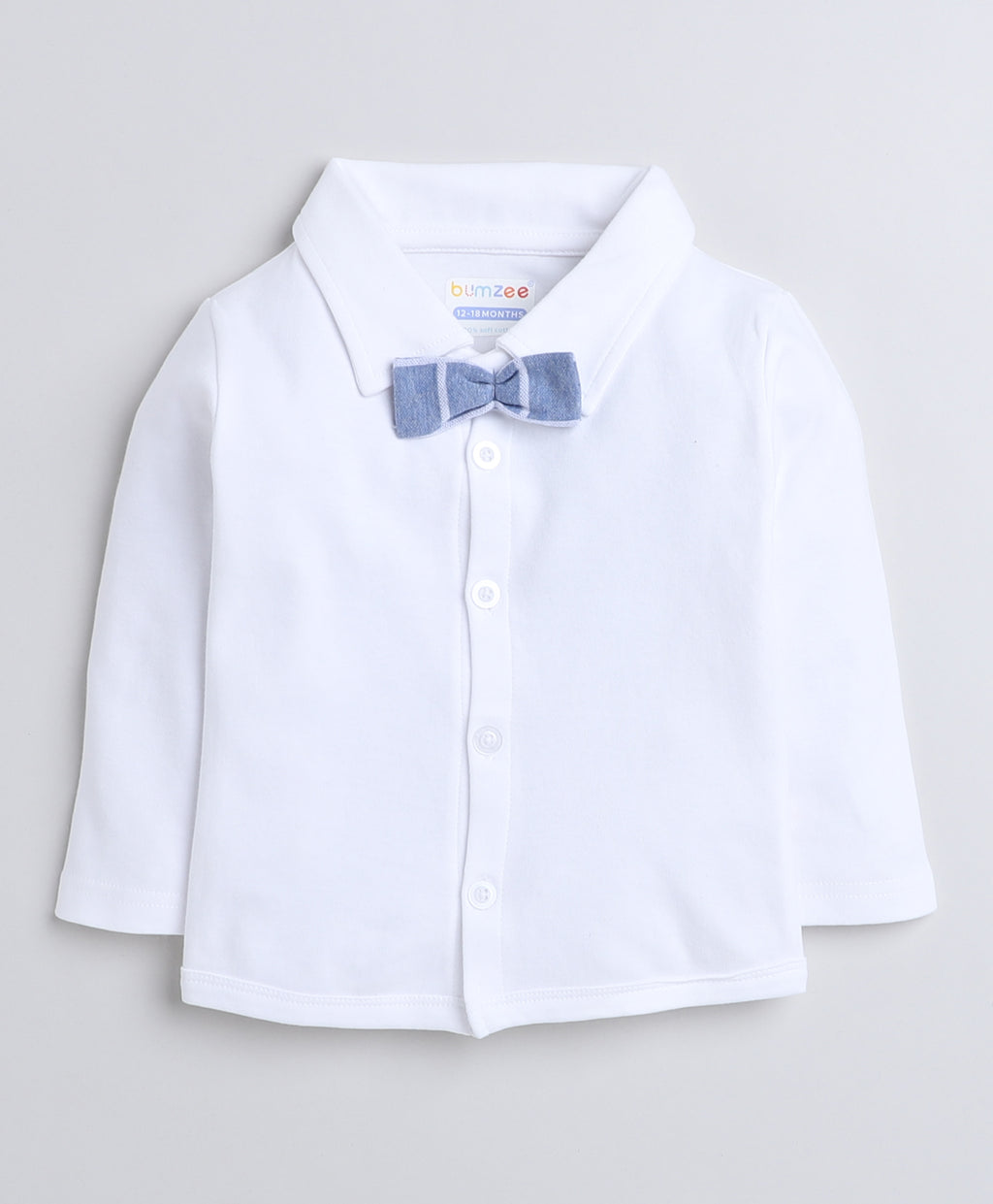 Bumzee Sky Blue & White Checked Formal Set, Full Sleeves, 100% Cotton, with Waistcoat (Style Peb8051)