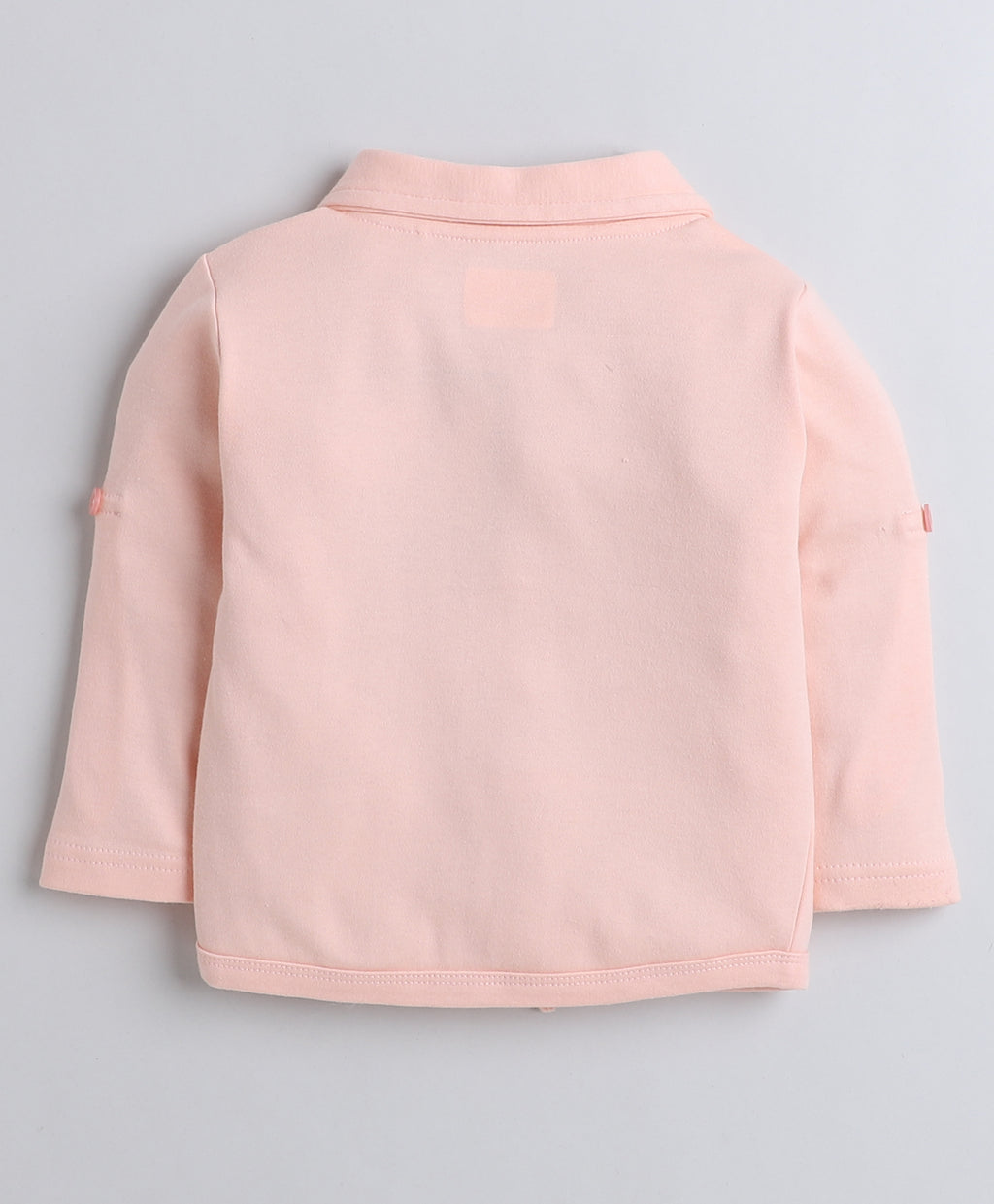 Bumzee Navy & Peach Formal Set, Full Sleeves, 100% Cotton