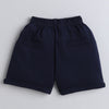 Boys 100% Cotton Solid Formal Set - Navy & Peach