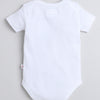 Girls 100% Cotton Graphic Bodysuit & Skirt Set - White & Pink