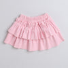 Girls 100% Cotton Graphic Bodysuit & Skirt Set - White & Pink
