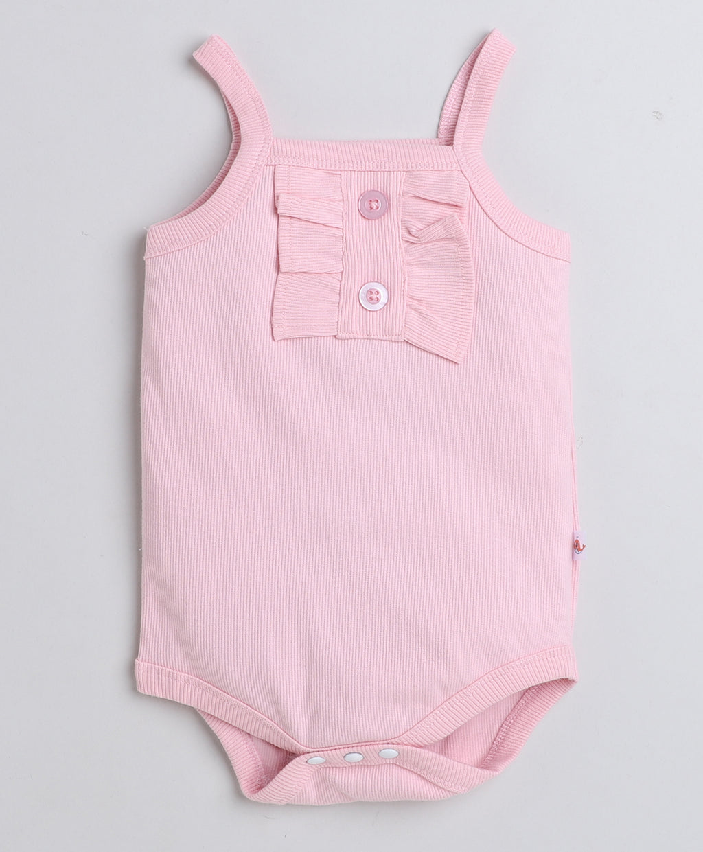 Bumzee Pink & White Floral Print Bodysuit & Skirt Set, Sleeveless, with Headband