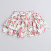 Girls 100% Cotton Floral Bodysuit & Skirt Set - Pink & White