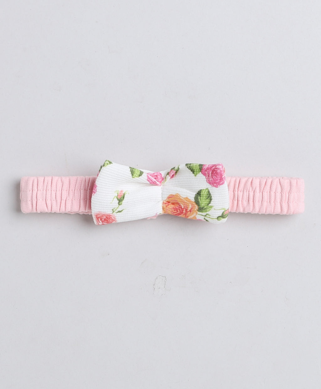 Bumzee Pink & White Floral Print Bodysuit & Skirt Set, Sleeveless, with Headband
