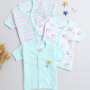 Green & White Girls Half Sleeves Jablas Pack Of 3
