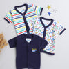 Navy & Multi Boys Half Sleeves Jablas Pack Of 3