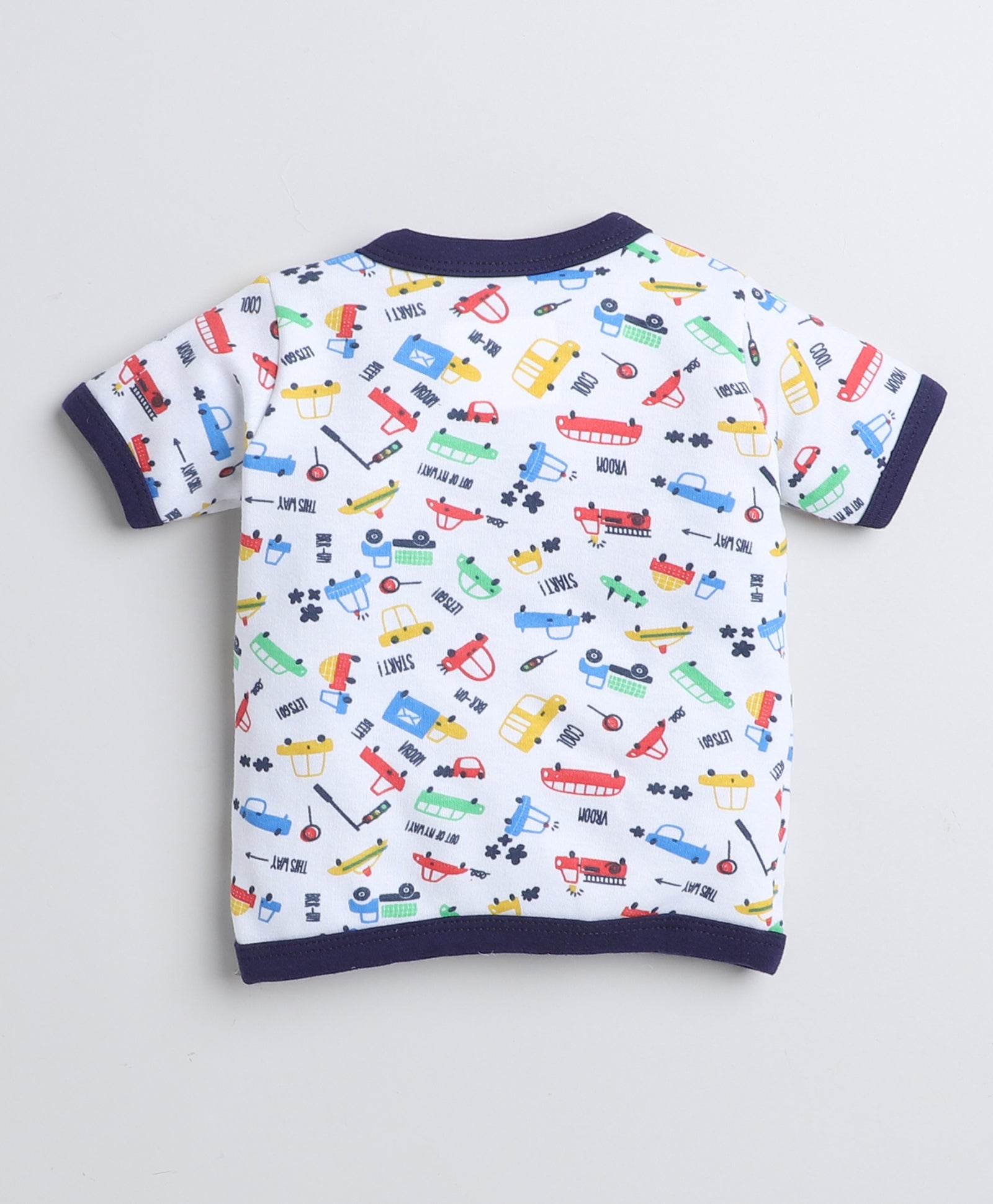 Navy & Multi Boys Half Sleeves Jablas Pack Of 3
