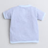 Blue & White Girls Half Sleeves Jablas Pack Of 3