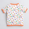 Orange & White Boys Half Sleeves Jablas Pack Of 3