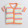Orange & White Boys Half Sleeves Jablas Pack Of 3