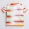 Orange & White Boys Half Sleeves Jablas Pack Of 3