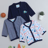 Navy & White Boys Full Sleeves Jablas Pack Of 3