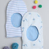 Boys 100% Cotton Animal Monkey Cap - Sky Blue