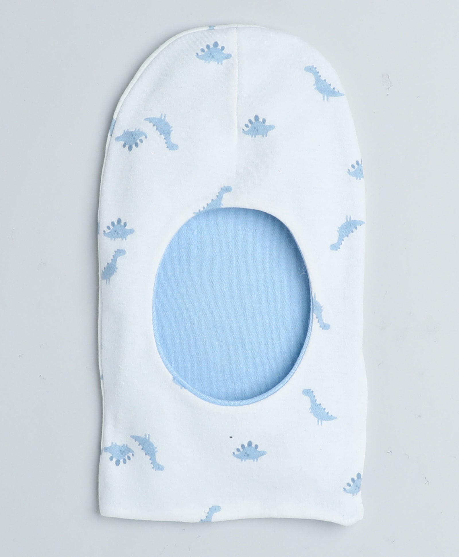 Boys 100% Cotton Animal Monkey Cap - Sky Blue