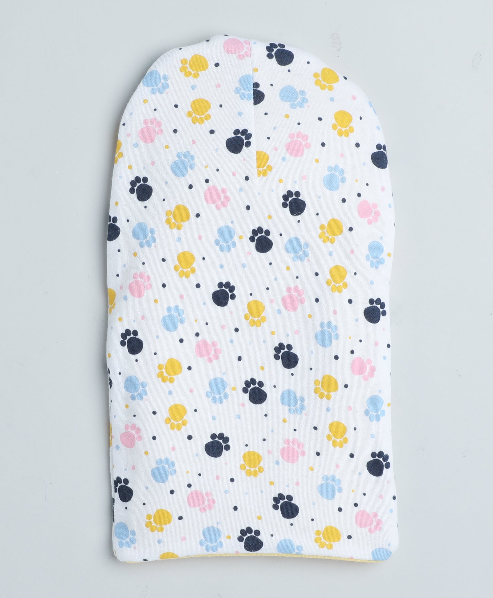 Boys 100% Cotton Stripes Monkey Cap - Yellow