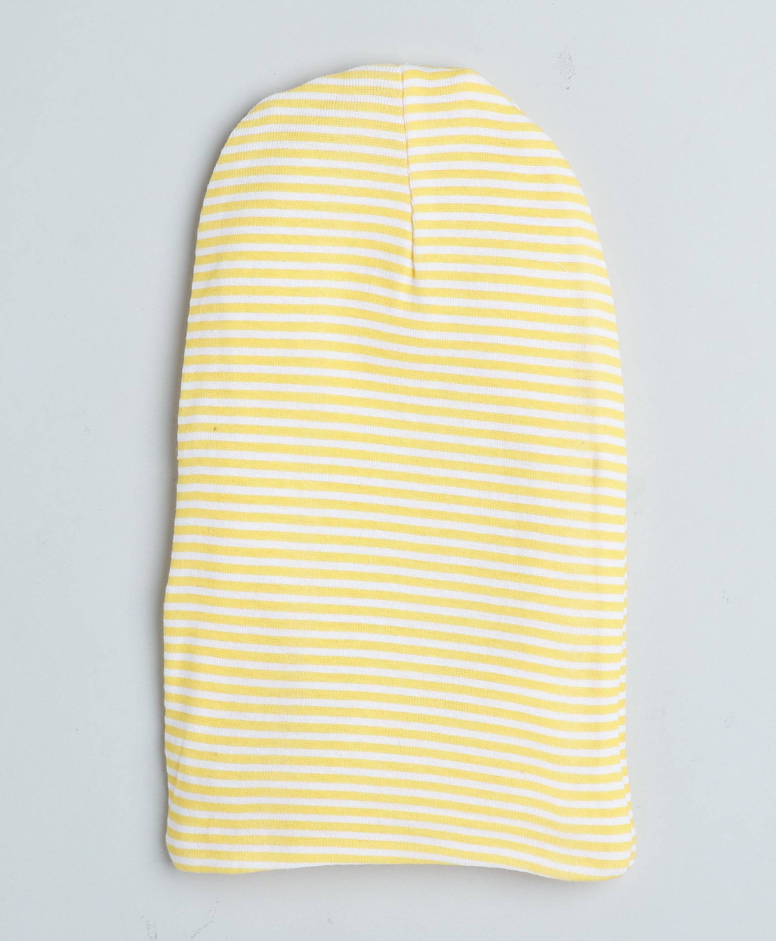 Boys 100% Cotton Stripes Monkey Cap - Yellow