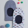 Boys 100% Cotton Graphic Monkey Cap - Navy Blue
