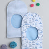 Boys 100% Cotton NA Monkey Cap - Blue