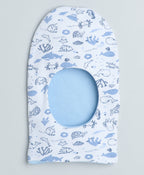 Bumzee Blue Animal Print Monkey Cap, Pack of 2, 100% Cotton