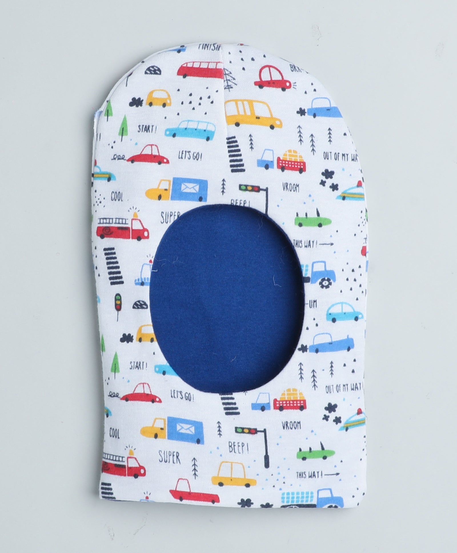 Boys 100% Cotton NA Monkey Cap - Royal Blue