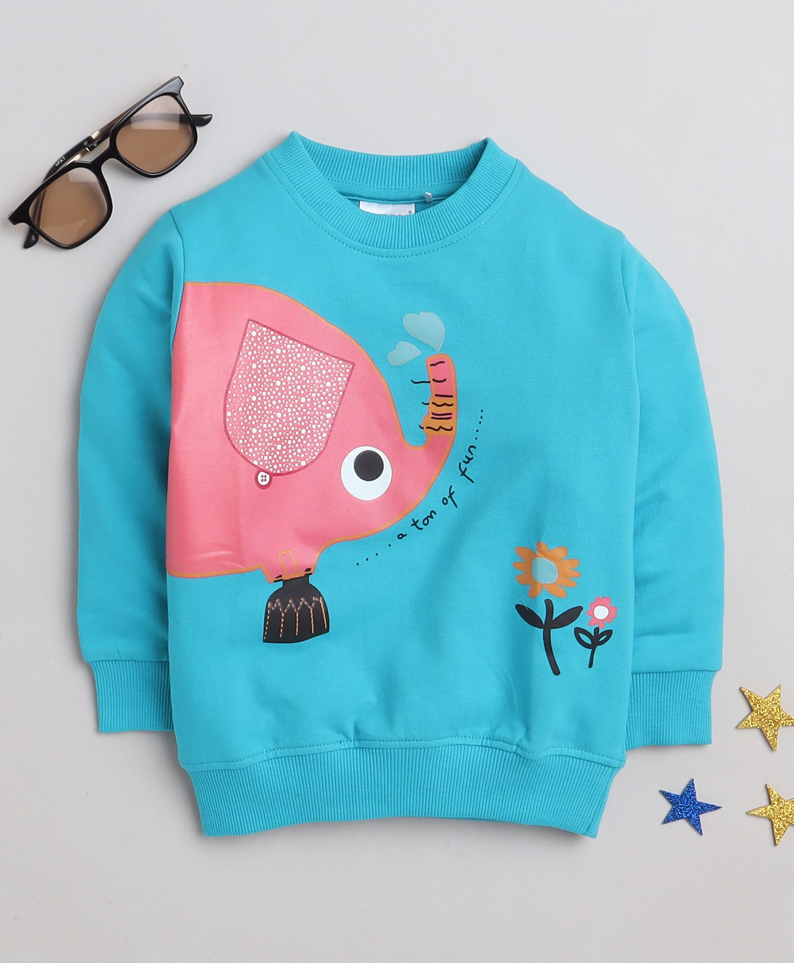 Boys 100% Cotton NA Sweatshirt - Morpho Blue