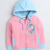 Girls 100% Cotton NA Jacket - Baby Pink