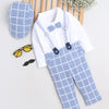Boys 100% Cotton NA Formal Set - Sky Blue & White
