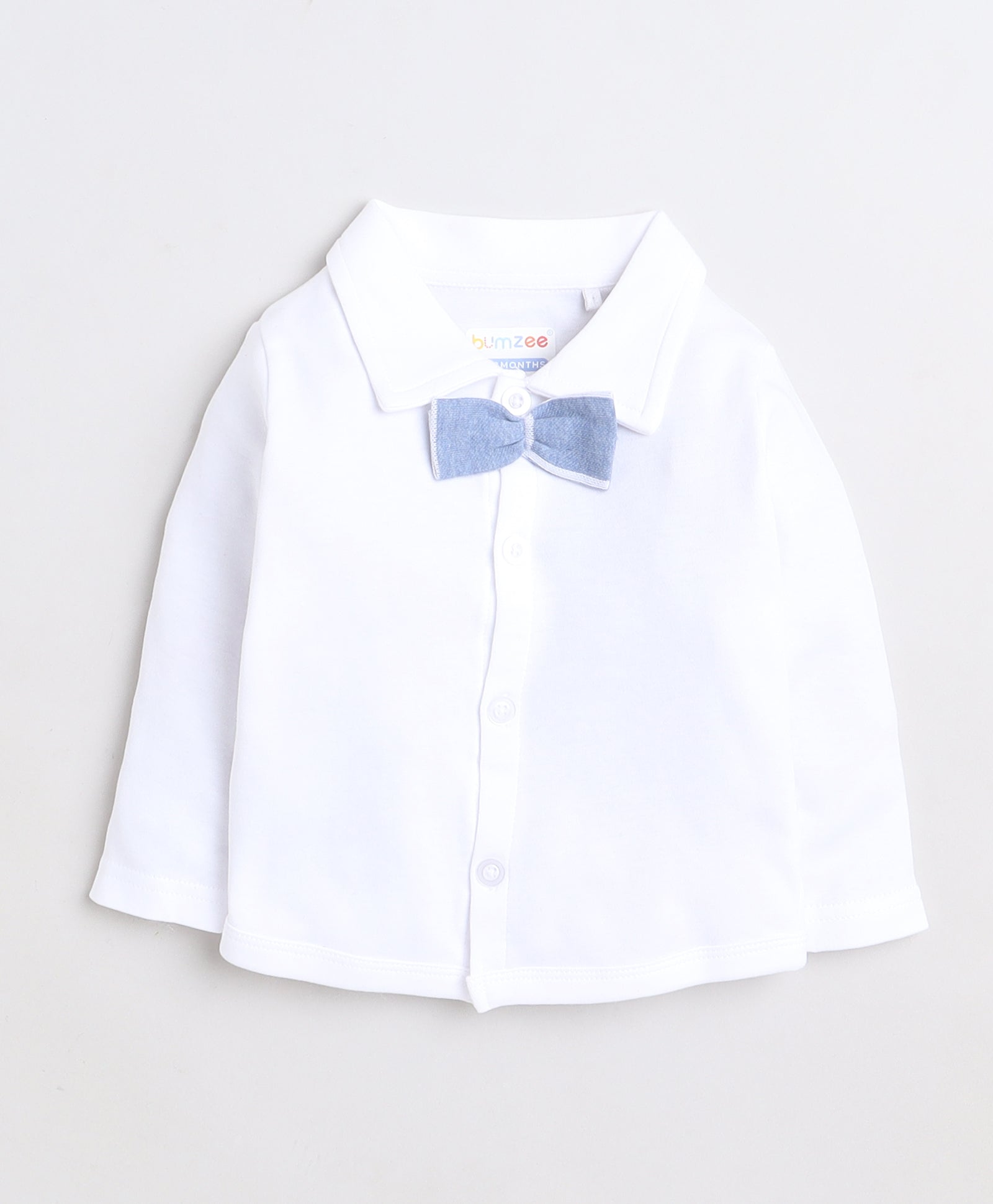 Boys 100% Cotton NA Formal Set - Sky Blue & White