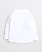 Bumzee Navy & White Formal Set, Full Sleeves, 100% Cotton