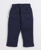Bumzee Navy & White Formal Set, Full Sleeves, 100% Cotton