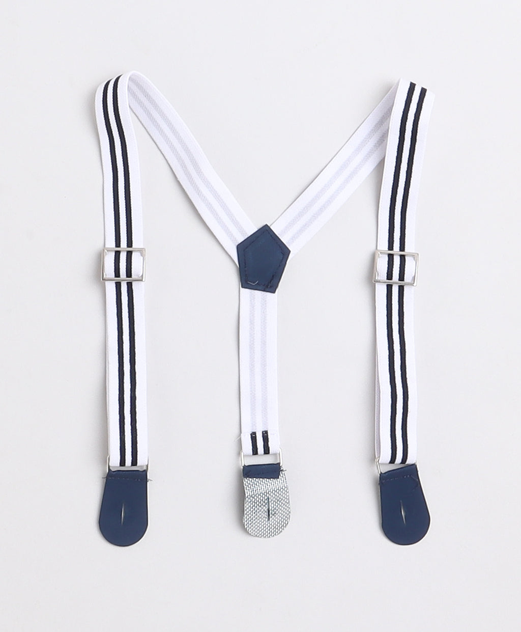 Bumzee Navy & White Formal Set, Full Sleeves, 100% Cotton
