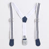 Boys 100% Cotton NA Formal Set - Navy & White