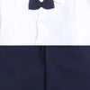 Boys 100% Cotton NA Formal Set - Navy & White