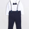 Boys 100% Cotton NA Formal Set - Navy & White