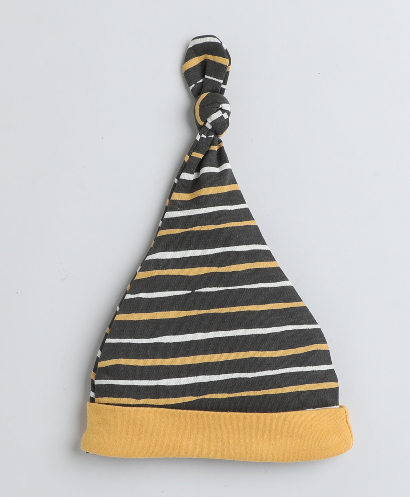 Boys 100% Cotton NA Cap - Mustard & Grey