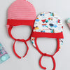 Boys 100% Cotton NA Cap - Red & White
