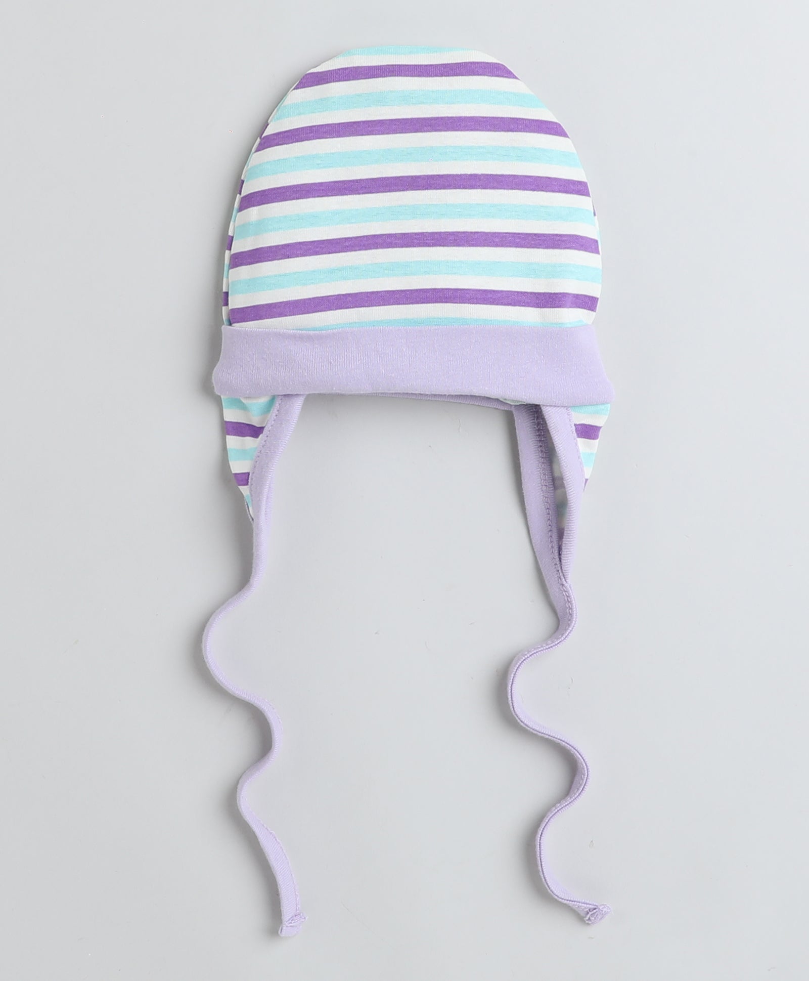 Girls 100% Cotton NA Cap - Navy & Lavender