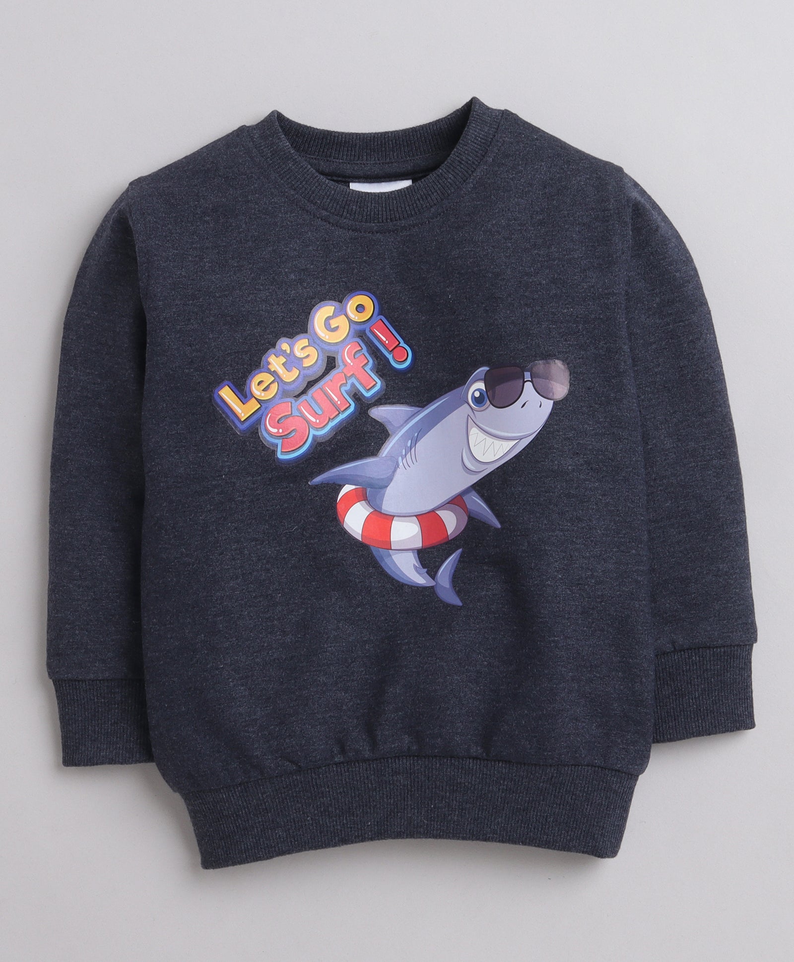 Boys 100% Cotton NA Sweatshirt - Navy