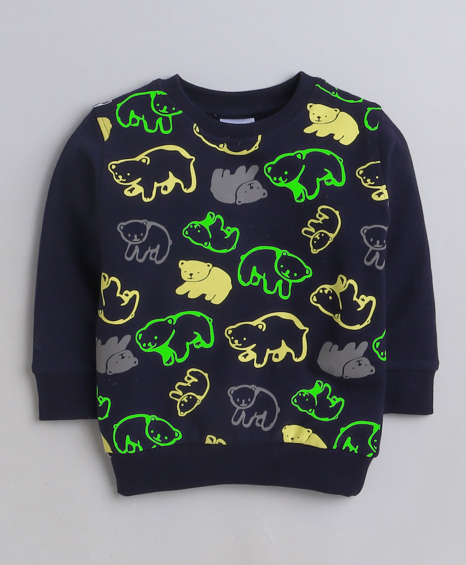 Boys 100% Cotton NA Sweatshirt - Navy