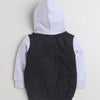 Girls 100% Cotton NA Sweatshirt - Black & Lavender