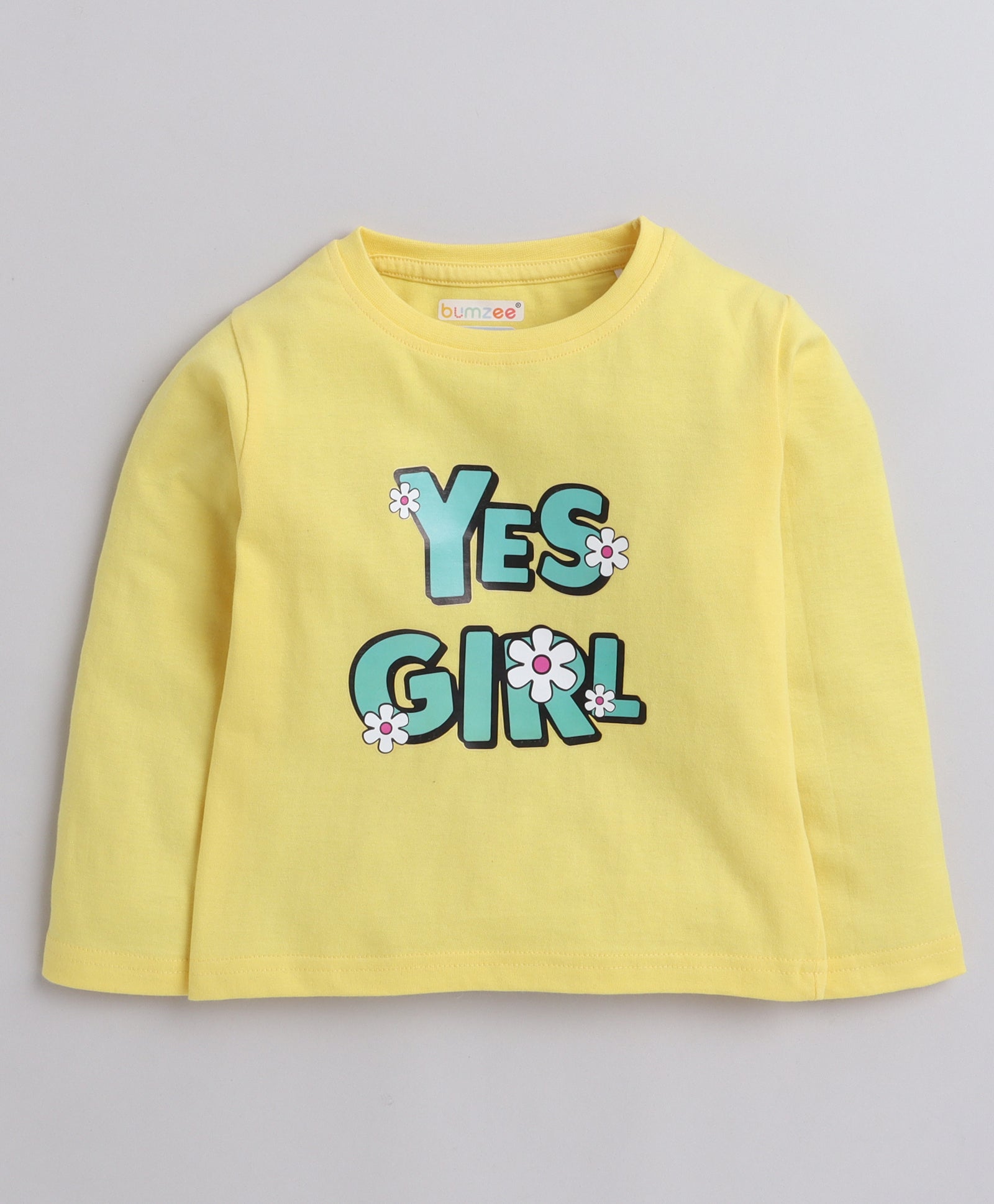 BUMZEE Green & Yellow Boys Full Sleeves T-Shirts Pack Of 2